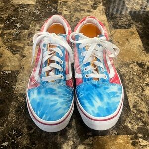 Tie Dye old skool multicolor block. Stylish comfort